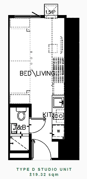 https://www.manilacondohub-smdc.com/images/properties/green-2/unit-layouts/04 - GREEN 2 - Type D Studio Unit (+19.32sqm).webp